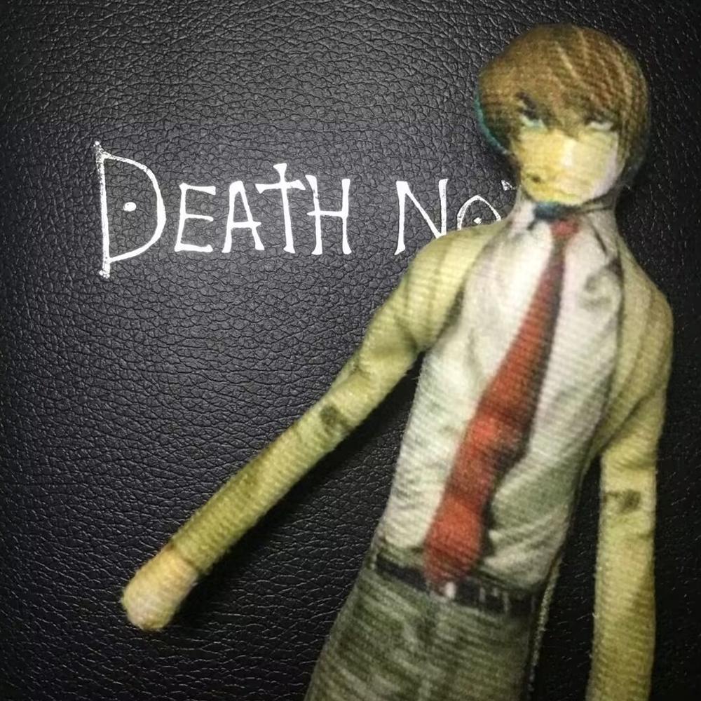 Anime Death Yagami Light Cosplay Dolls Plush Stuffed Abstract Twistable Iron Wire Figure Doll Halloween Room Accessories
