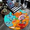 Gumball Cartoon pattern round rug,Carpet Rug for Living Room Bedroom Playroom ,Non-slip Floor Mat,Holiday Gifts and Birthday Gifts.