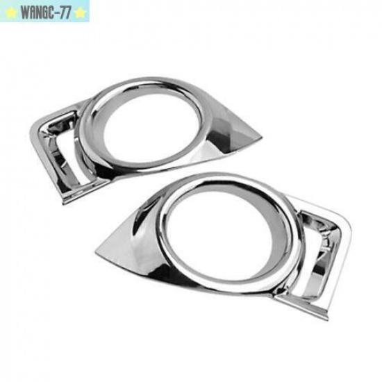 ABS Chrome Front Fog Light Lamp Cover Trim Fits For Toyota Highlander 2014-2016