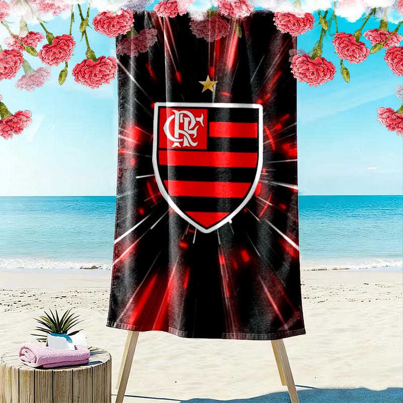 Flamengo Aufdruck Strandtuch, Großes Weiches Schnelltrocknendes Handtuch für Strand Camping Schwimmen