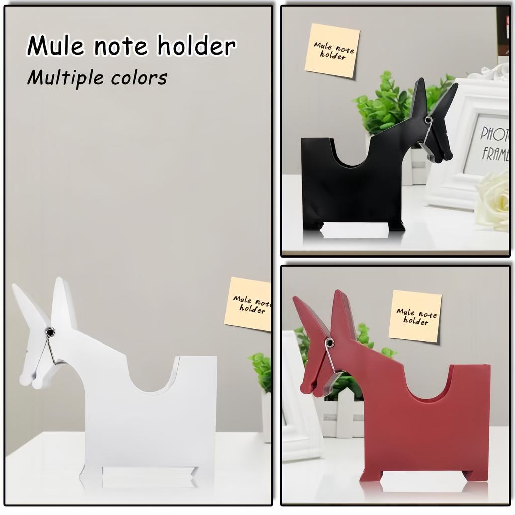 Mule Creative Memo Clip with Notepad Dispenser, Plastic Pen Holder and PVC Desk Organizer .