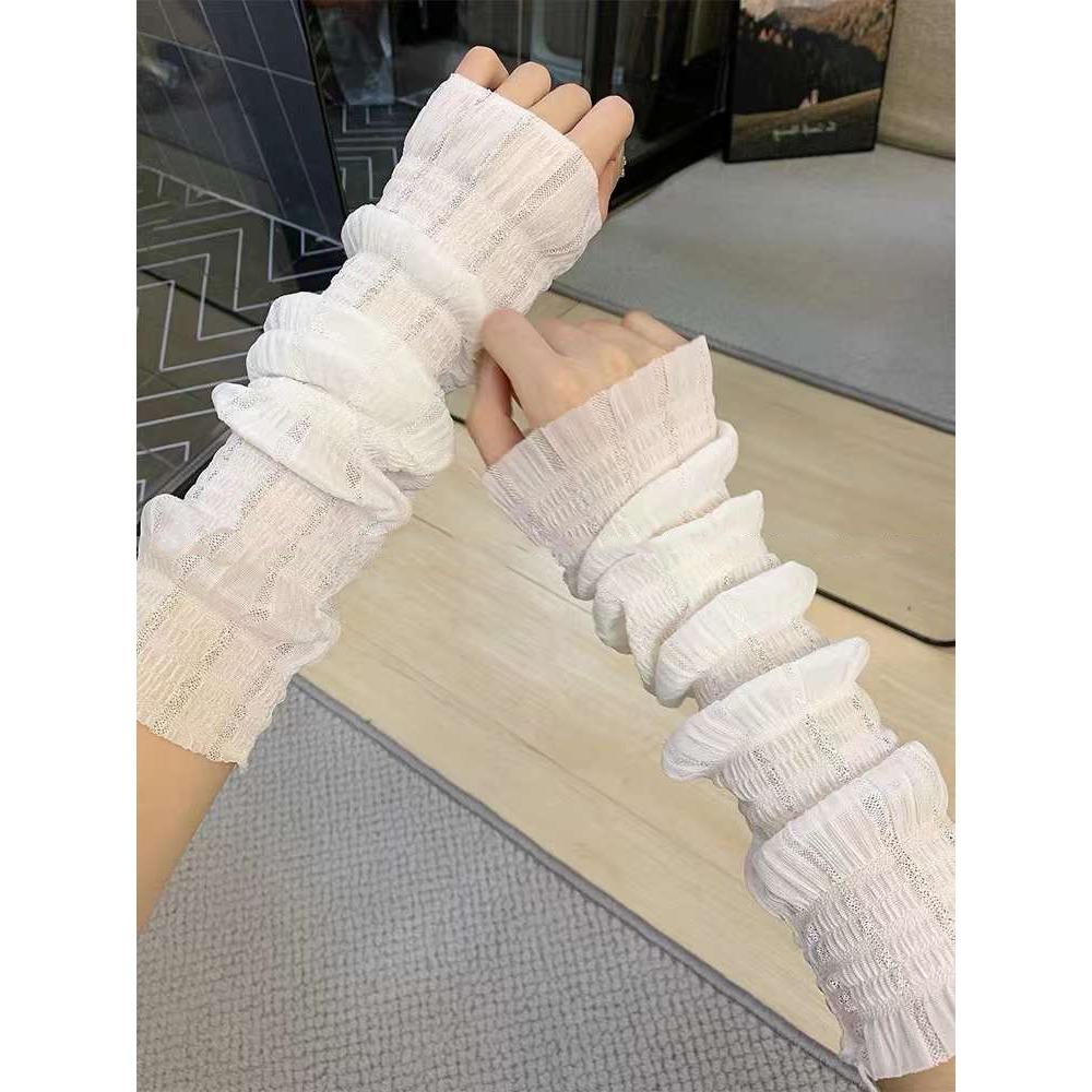 Sunscreen Sleeves Fashion Sunscreen Sleeves Women's Summer Outdoor Gloves Breathable Hand Sleeves Riding Driving Arm Sleeves
