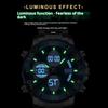 Top Brand New Double Display Electronic Watch Men's Multifunctional Luminous Quartz Waterproof Watch