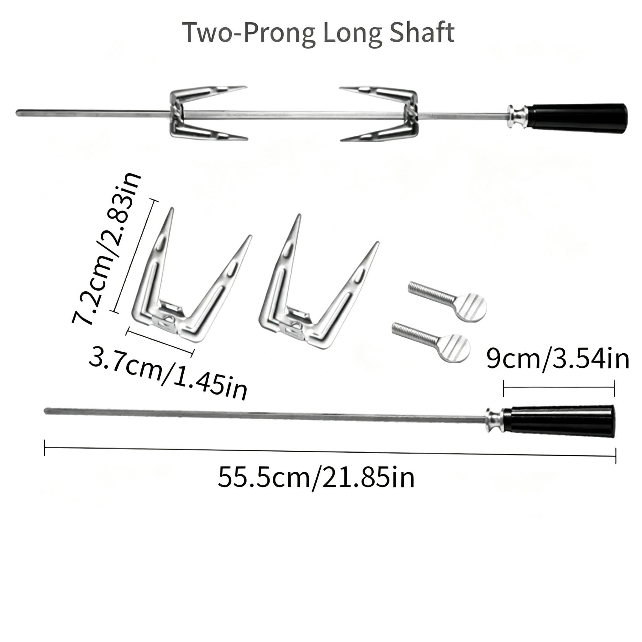 BBQ Rotisserie Skewer Rod Kit Detachable
