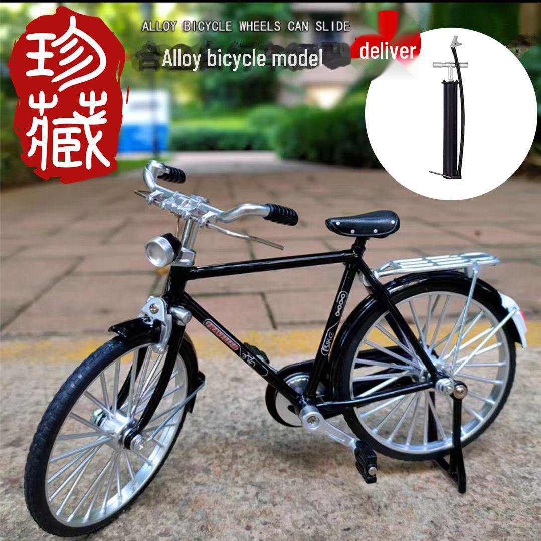 

Игрушечная модель велосипеда из сплава в стиле ретро с 28 прутьями — винтажный стиль из TikTok