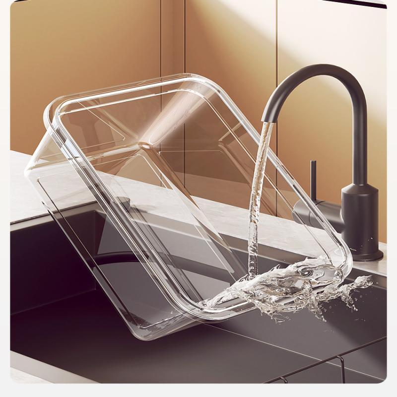 Clear Plastic Sealed Refrigerator Storage Box Set