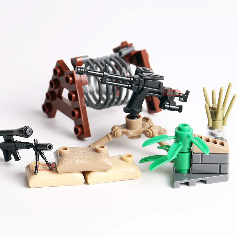 6ks/lots Ruská Alfa Moderní voják speciálních jednotek Minifigurky MOC SWAT Vojenské zbraně Stavebnice Hračky
