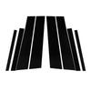 8PCS Fit For Chevrolet Trax 2024 Car Door Window Trim Pillar Posts Sticker Decal Cover Auto Accessories Decoration Glossy Black