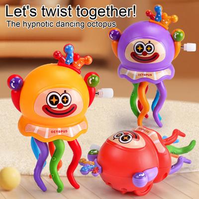Kids Wind-up Dancing Octopus Toy Educational Clockwork Spring Octopus Toy Toddlers Boys Girls Interactive Crawling Cartoon Octopus Toy