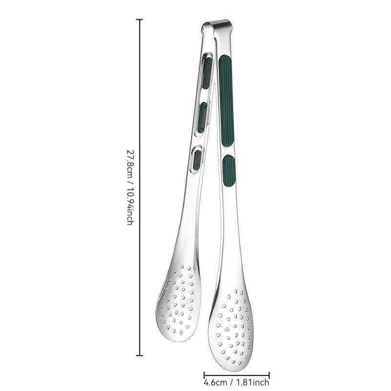 1PC Stainless Steel Food Tongs BBQ Meat Salad Bread Clip Barbecue Grill Non-Slip Buffet Clamp Cooking Tools Kitchen Accessories