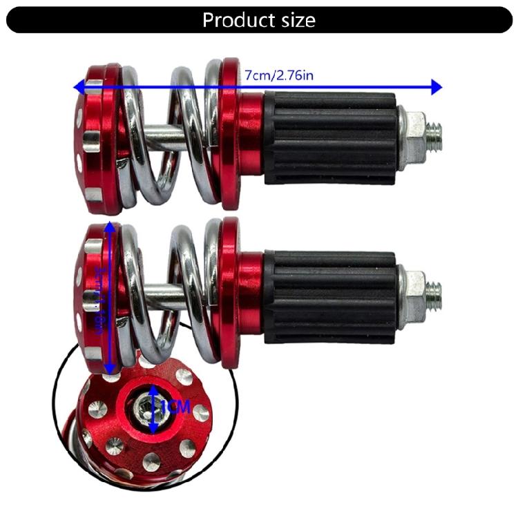 Innovative Spring Design Motorcycle Handlebar End Weights Inserts Suitable For Improved Stability And Reduced Vibration