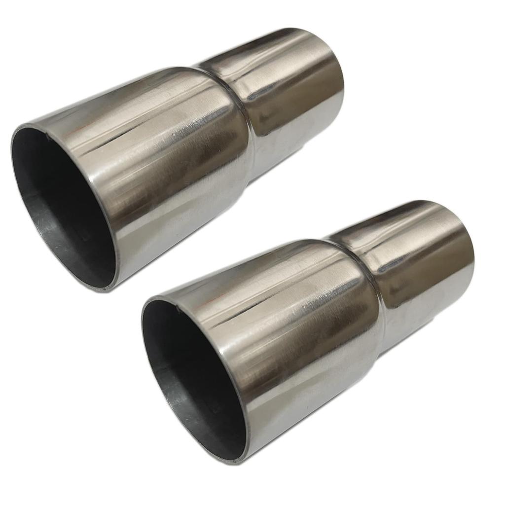 Moderno La Tail YM-305-MJ Conversion Pipe Muffler Pipe Set of 2 Joints, Stainless Steel