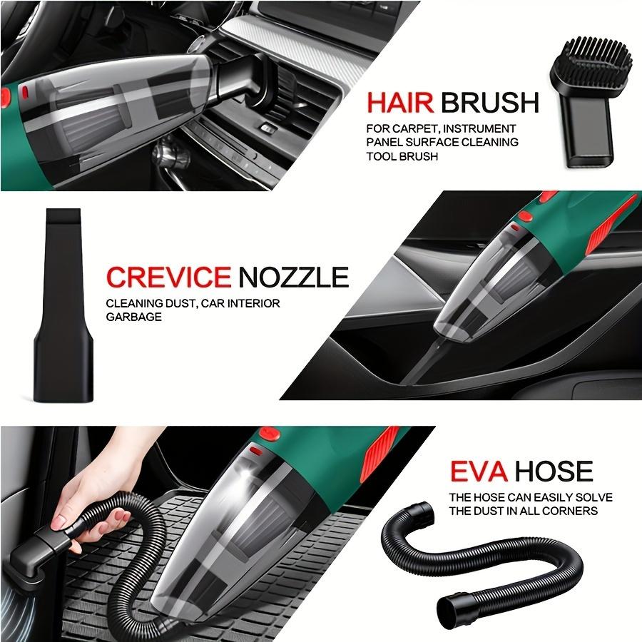 CascadeVac Handheld Car Vacuum Cleaner, 4 KPa Suction Power, 6.76-10.14oz Dust Cup, 2000mAh Rechargeable Lithium Battery, 50dB Quiet Operation