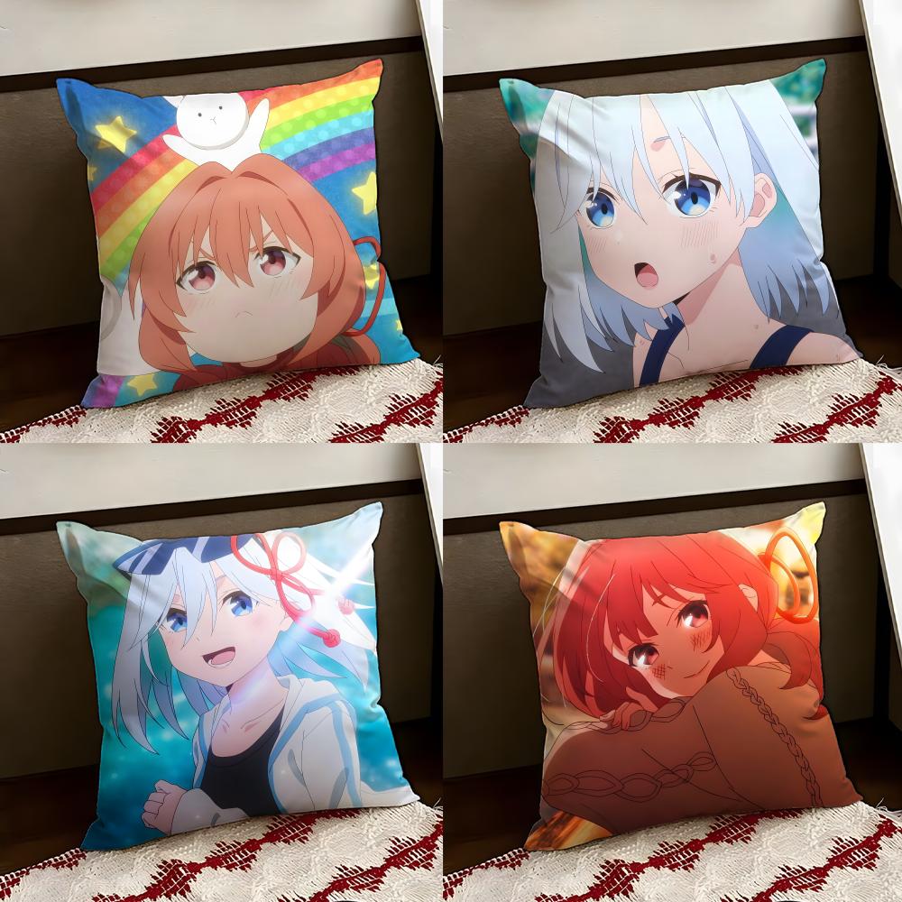 Animesan no enmusubi Cushion Cover Reversible Soft Durable Pillow Cover Home Car MultiScene Use for Daily Comfort
