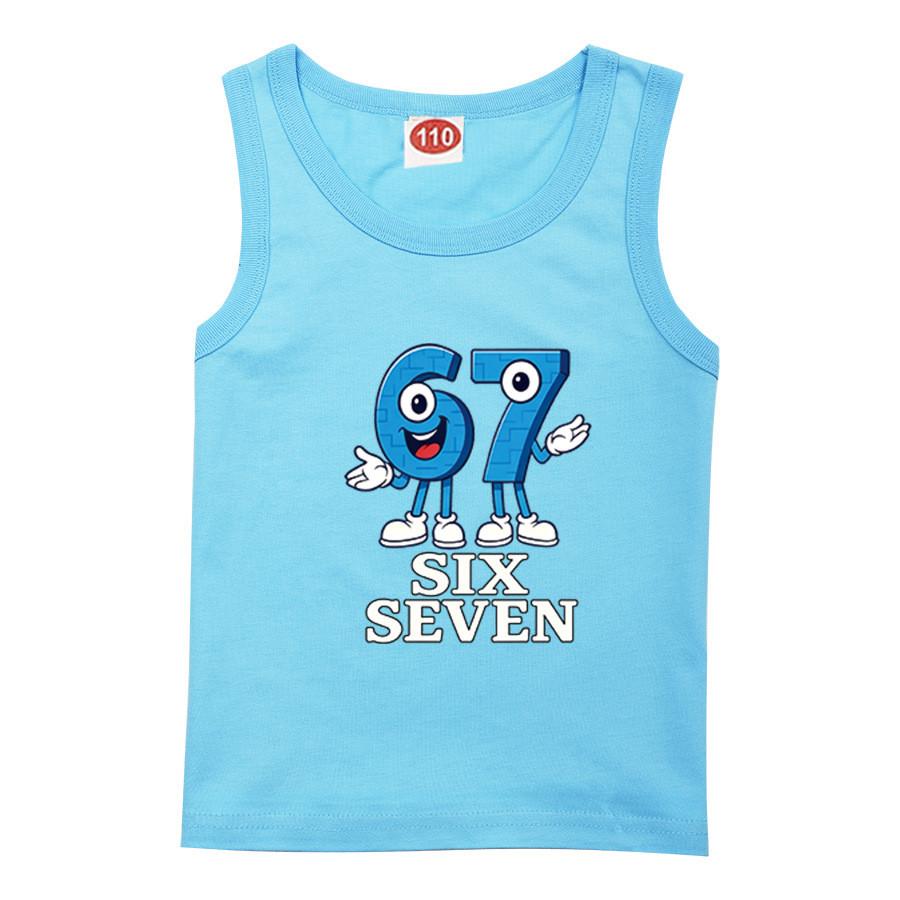 9194 Kinder Jungen Mädchen Steal a Brainrot 67 Aufdruck T-Shirt Tank