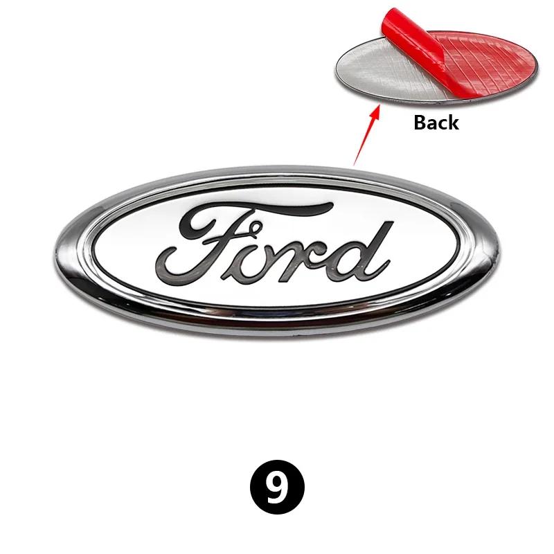 Neuer 2026 Autoaufkleber ABS Auto Frontgrill Heckklappe Logo Emblem Aufkleber für Ford Focus Mondeo Edge Ecosport Ranger Fiesta Fusi