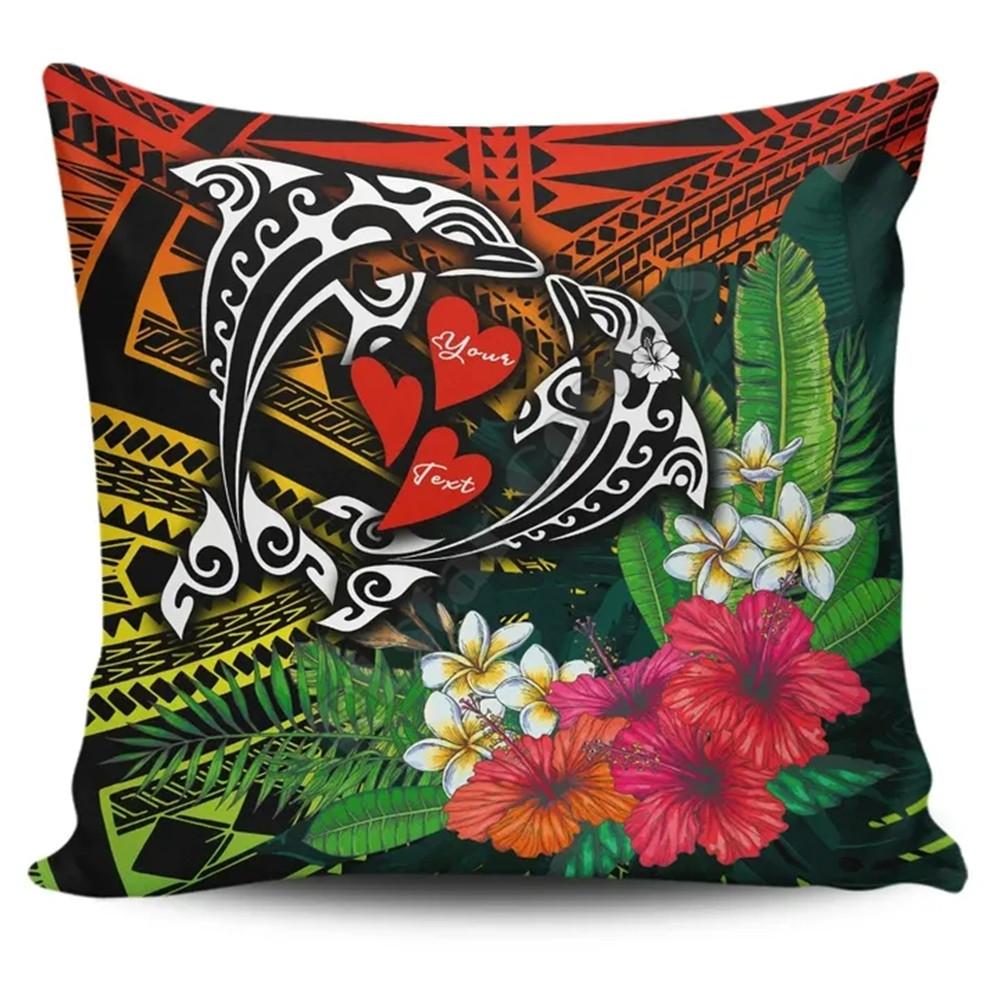 Fiori Hawaiani Copricuscini Copricuscini Cuscino Decorativo Decorazione per la Casa Stampa su Due Lati