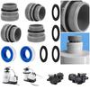 4 Pack Pool Hose Adapter with Clamp Washer Pool Pump Connector Pool Filter Pump Hose Adapter Hoses Conversion Replacement Parts