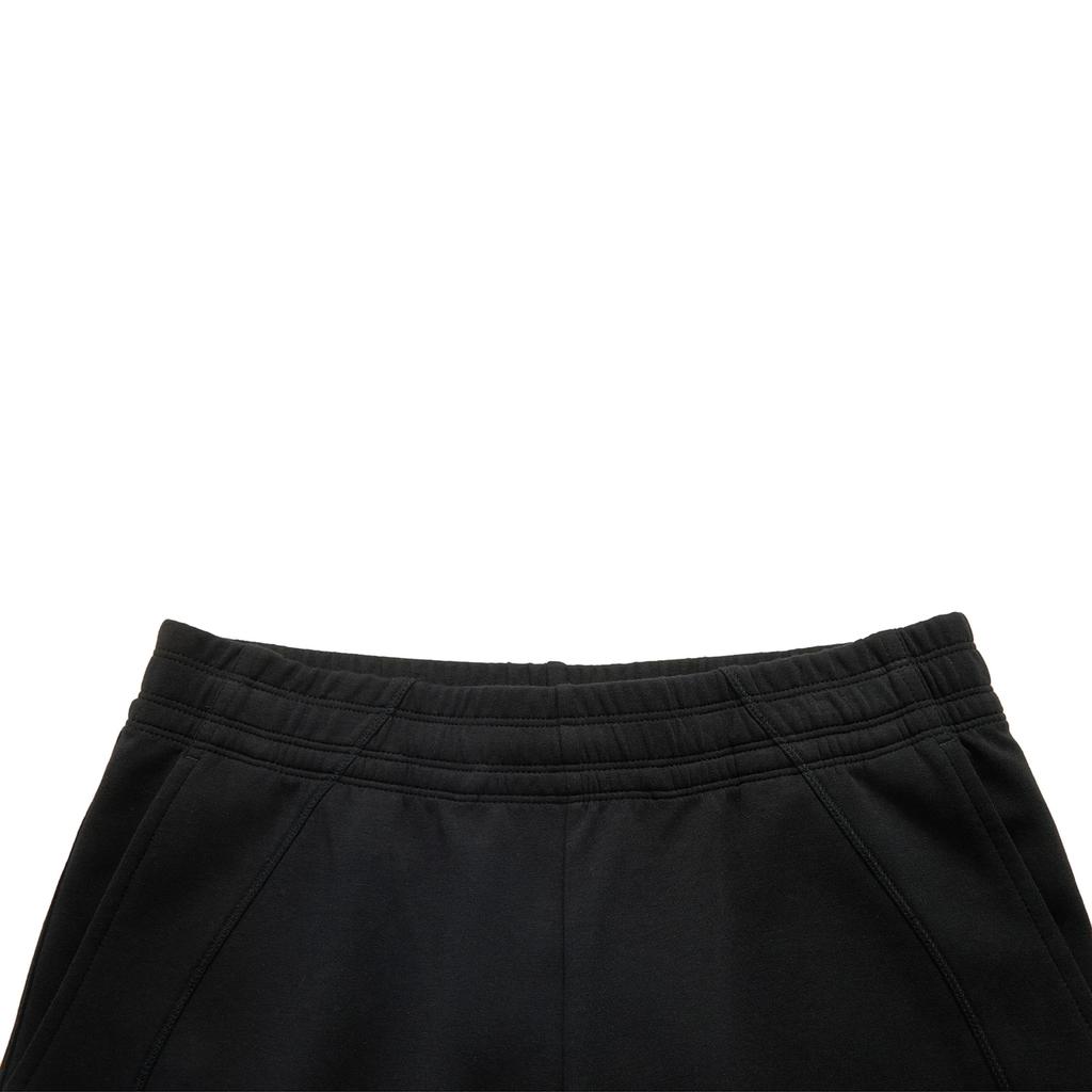 Lining Casual Solid Color Sports Shorts Men Bottoms Black AKSS801-1