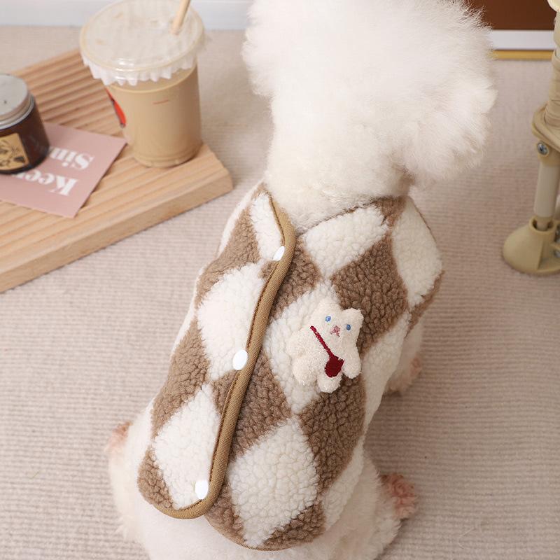 Autumn Winter Dog Clothes Warm Pet Dog Coat Jacket Soft Pet Vest for Small Medium Dogs Chihuahuas French Bulldog Costume