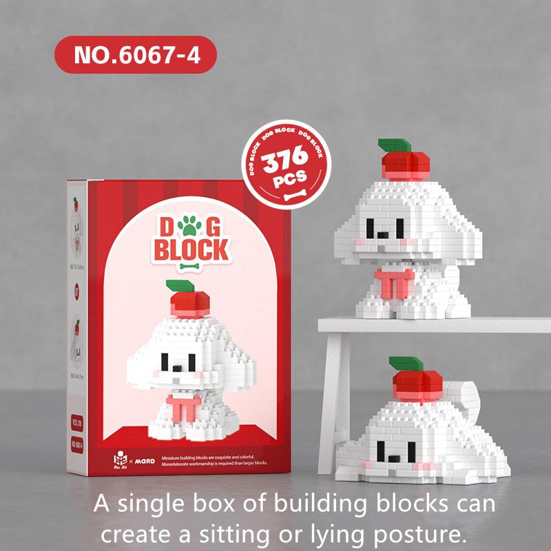 Creative And Interesting Mini Puppy Series Building Blocks Children's Educational Assembly Toys Cartoon Ornaments Birthday Gifts