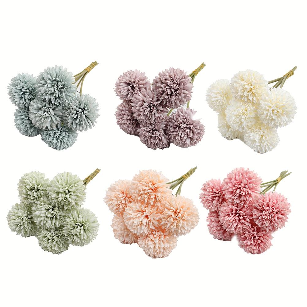 Künstliche Chrysantheme Ball Dekor Hortensien Bouquet Dekor Blumen