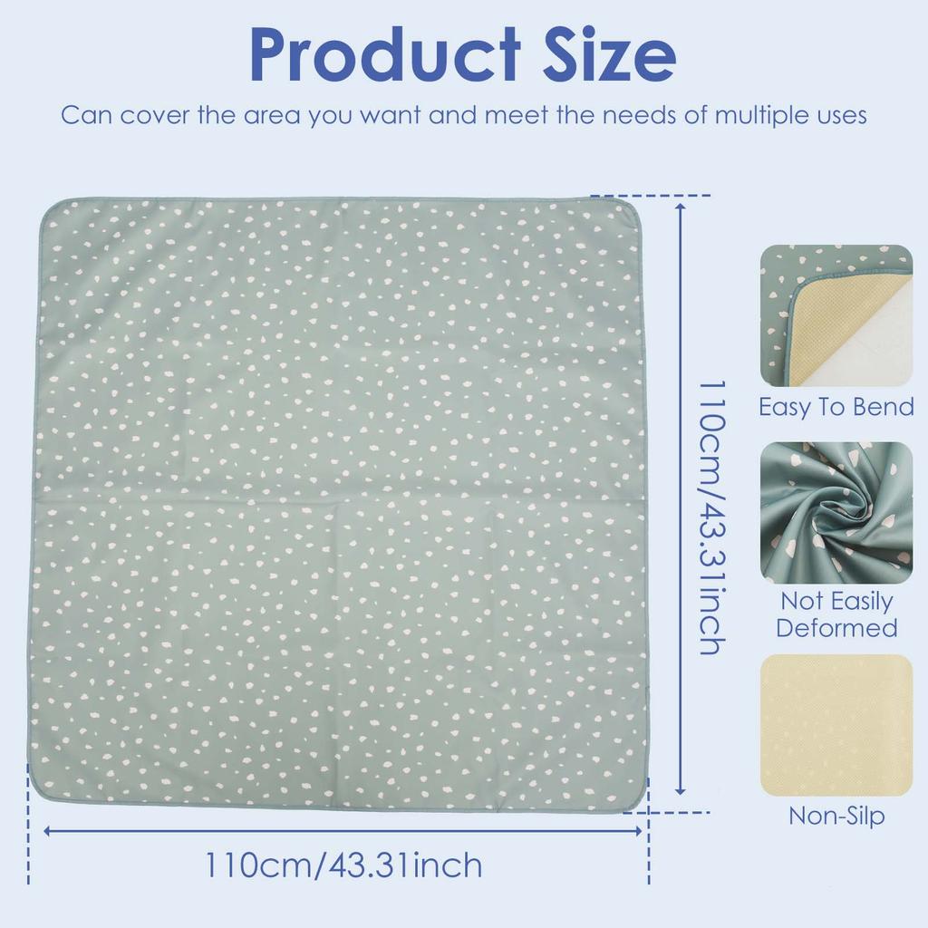 Baby Splat Mat Anti Slip High Chair Mat Waterproof Babies Toddlers Food Splash and Spill Mat for Kids Eating Floor Protection