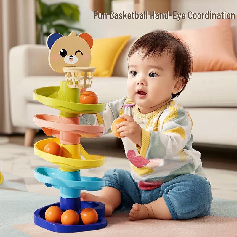 

Snaen Детская игрушка для раннего развития, трек с катящимися шариками