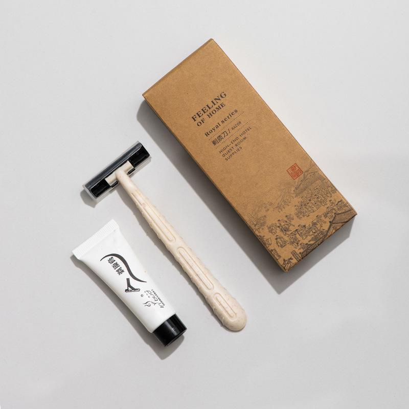 Disposable Razor and Shaving Cream Set for Hotel or Guesthouse Toiletries