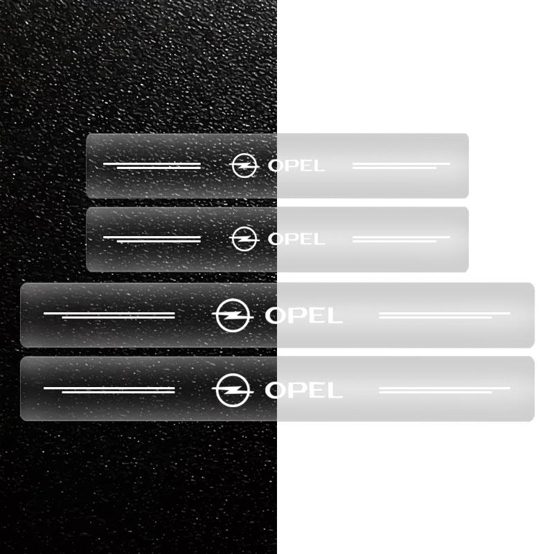 

4pcs Car Threshold Sticker Scratch Resistant Transparent Film Protector For Opel Astra C G H Insignia J K Zafira B Corsa Vectra C Corsa C