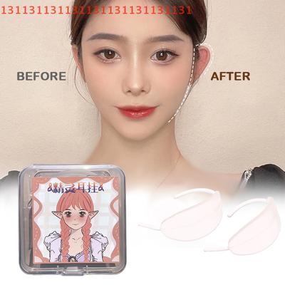 1/2 Paare/Box Unsichtbare Elfenohrclips Schmerzlos Tragbare Ohrstütze Transparent Ohrfixierklemmen Fantasy Kostümzubehör