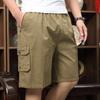 Summer Casual Beach Shorts Five-point Pants Loose Plus Men's Lace-up Tooling Shorts