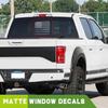 Black Rear Middle Window American Flag Decal For Ford F150 F250 F350 2015-Up NEW