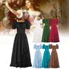 Lady Renaissance Medieval Gown Dress Cosplay Decoration Costume Performance Set