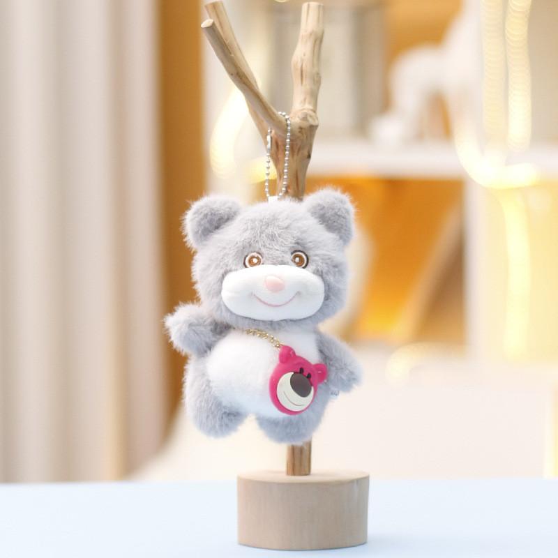 Toy Story Lotso Cute Animal Plush Keychain With Soft Cute Toy For Gift Kids