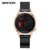 Classic Men's Quartz Watch - Car Wheel Style, Steel Band, Trendy & Casual