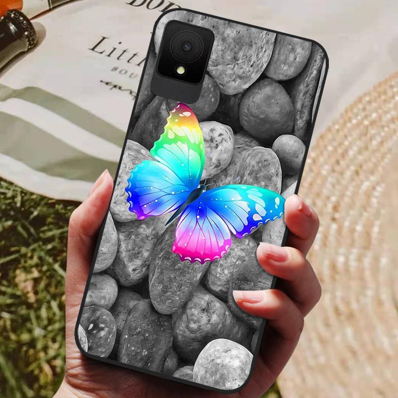 For TCL 502 Case Shockproof Soft Silicone TPU Bumper for TCL 502 Global Cover Cat Luxury  TCL502 Cute Cartoon Shell
