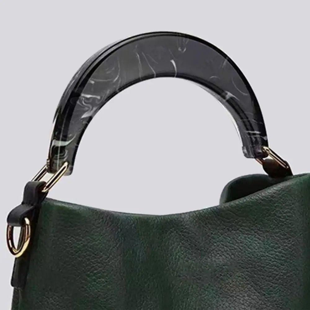 Amber Handbag Handles Resin Tote Grip Fashion Women's Bag Handle  DIY Replacement
