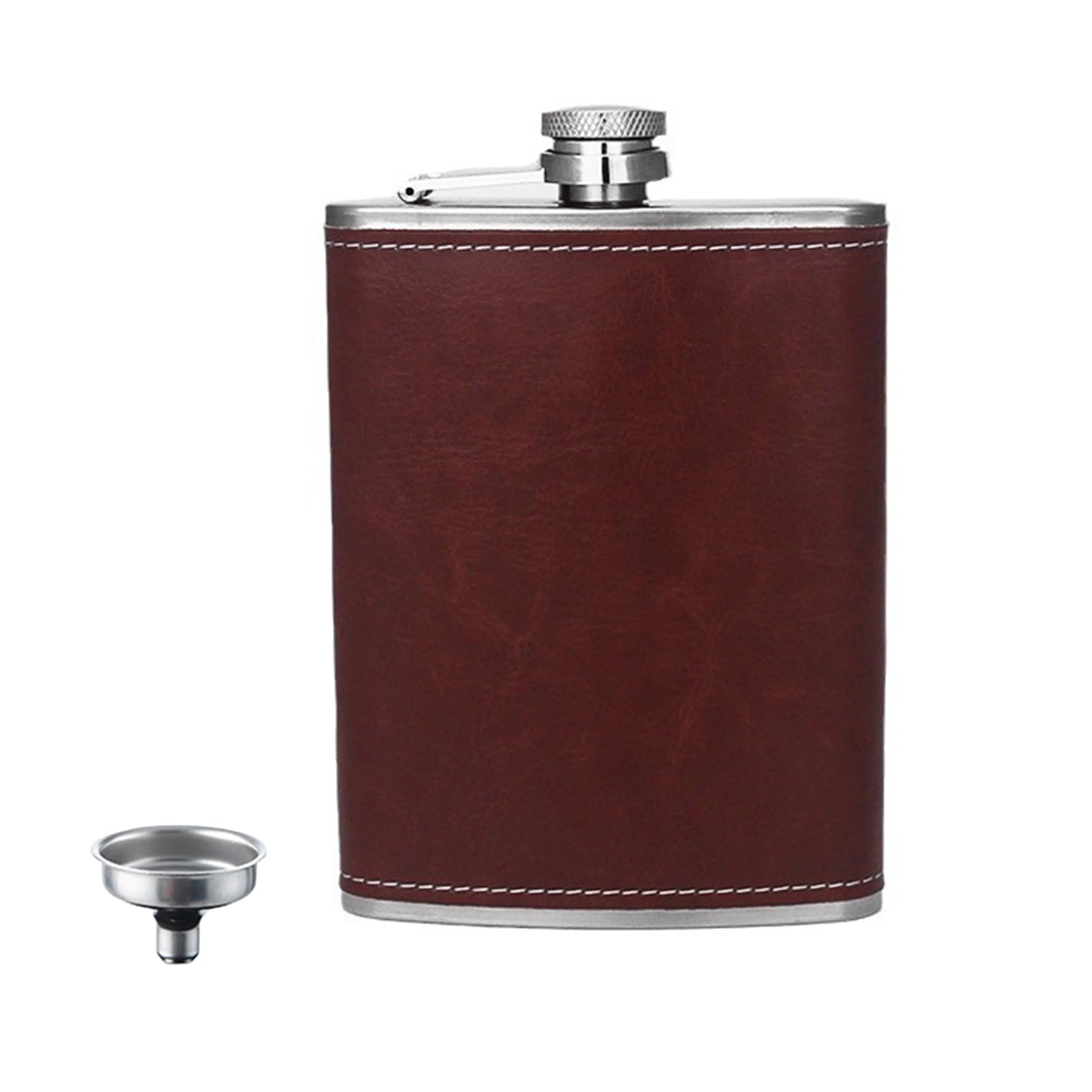 

Бутылка для виски FujiFrugal Whiskey Stainless with Sake Camping Handsome Bottle, 8 унций, 230 мл, сталь, нержавеющая, воронка, виски, портативная, виски, легкая,