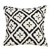 Luxury Black White Chenille Jacquard Pillowcase Vintage Farmhouse Cushion Cover Premium Ins Style Sofa Decor