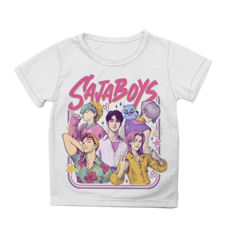 Cute Cartoon Graphic T-shirts Boys Girls Short Sleeve T-shirt Tops Anime Kpop T Shirt Gifts Children's Clothing
