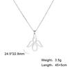 Cazador Angel Pendant Necklace for Women Christian Amulet Neck Chain Angel Baby Stainless Steel Jewelry Birthday Gifts New