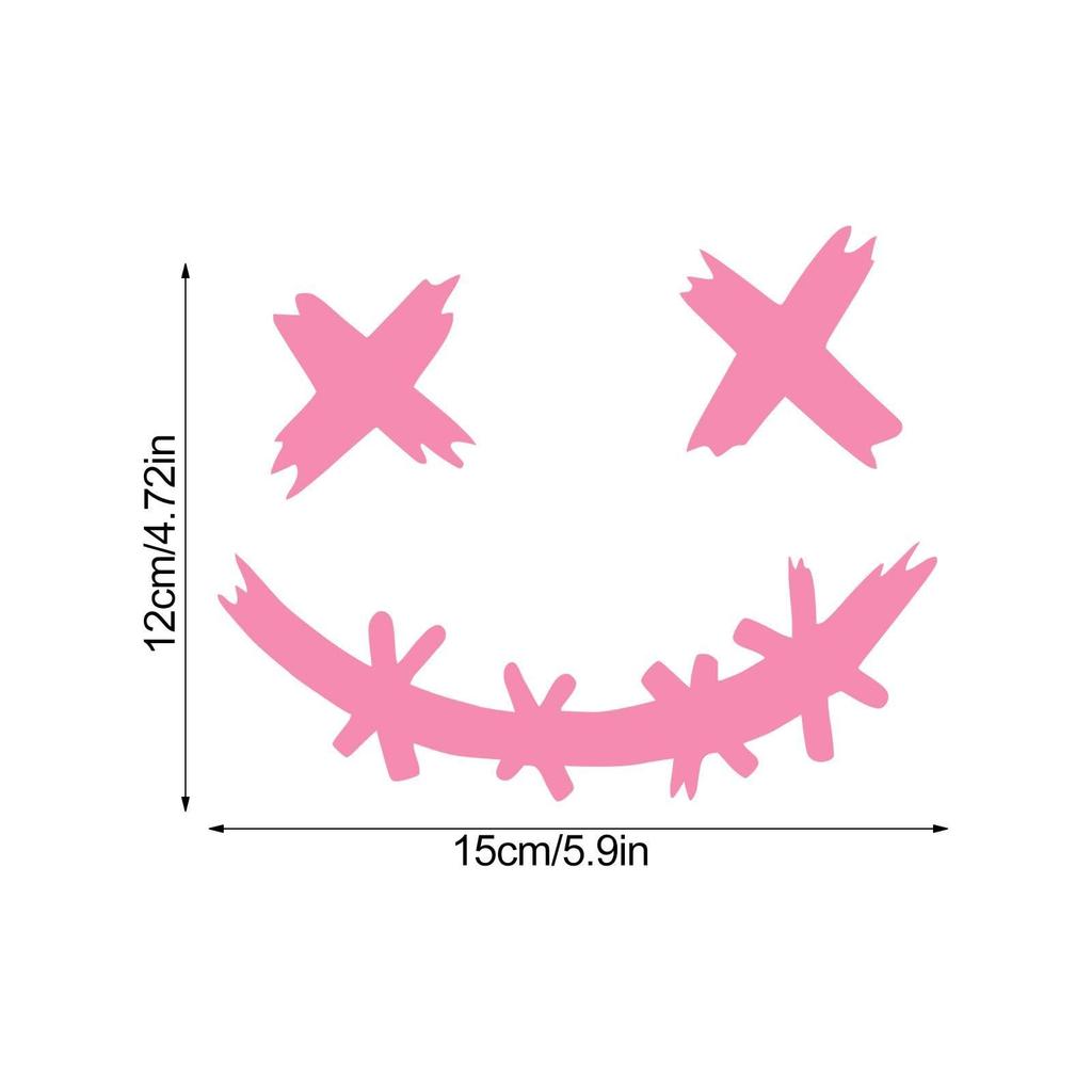 Smile Face Car Sticker - Car Decorative Smile Face Decal Waterproof, Funny Smile Car