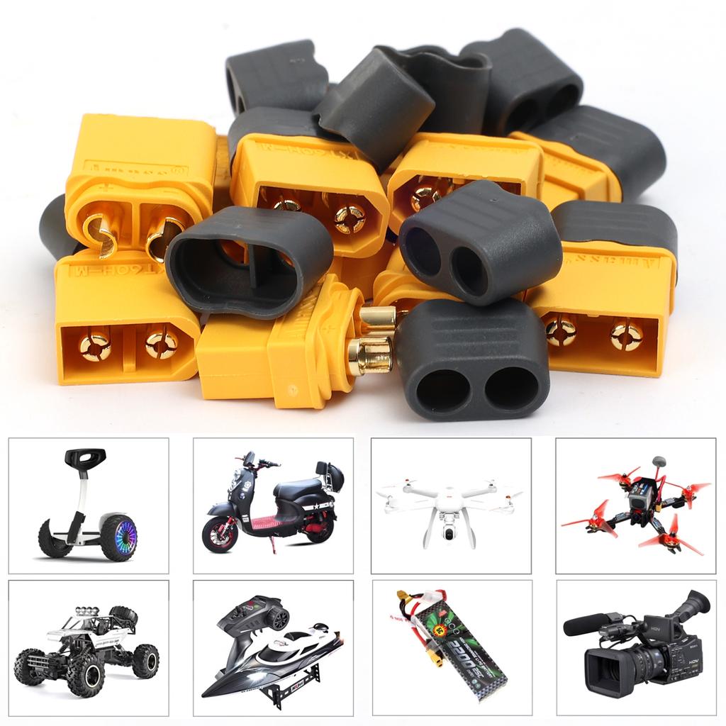 12/1Set Male Female Bullet Connectors XT60H Connector Plugs for RC Quadcopter FPV Racing Drone Lipo Battery American Wire Gauge