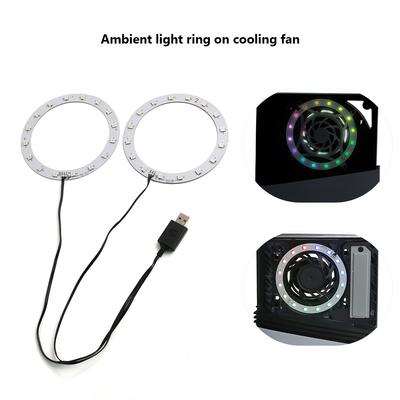 RGB LED Light Strip Atmosphere Light for PS5/PS5 Slim/PS5 Pro Console USB RGB Circle Light Strips DIY Decoration Accessories