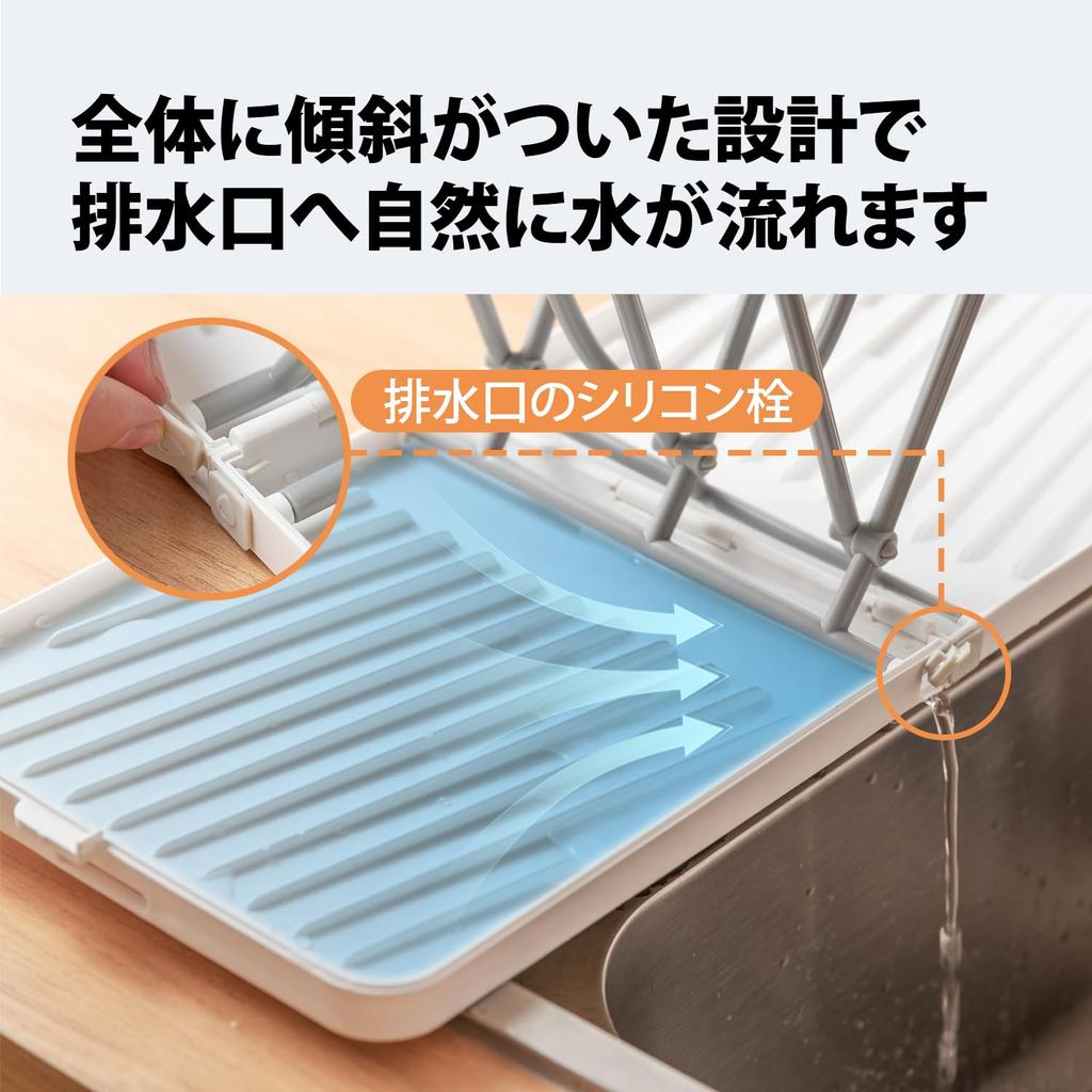 VOGOGE Foldable Baby Bottle Dish for Home and Travel Use Stand, Space-Saving Drainer,