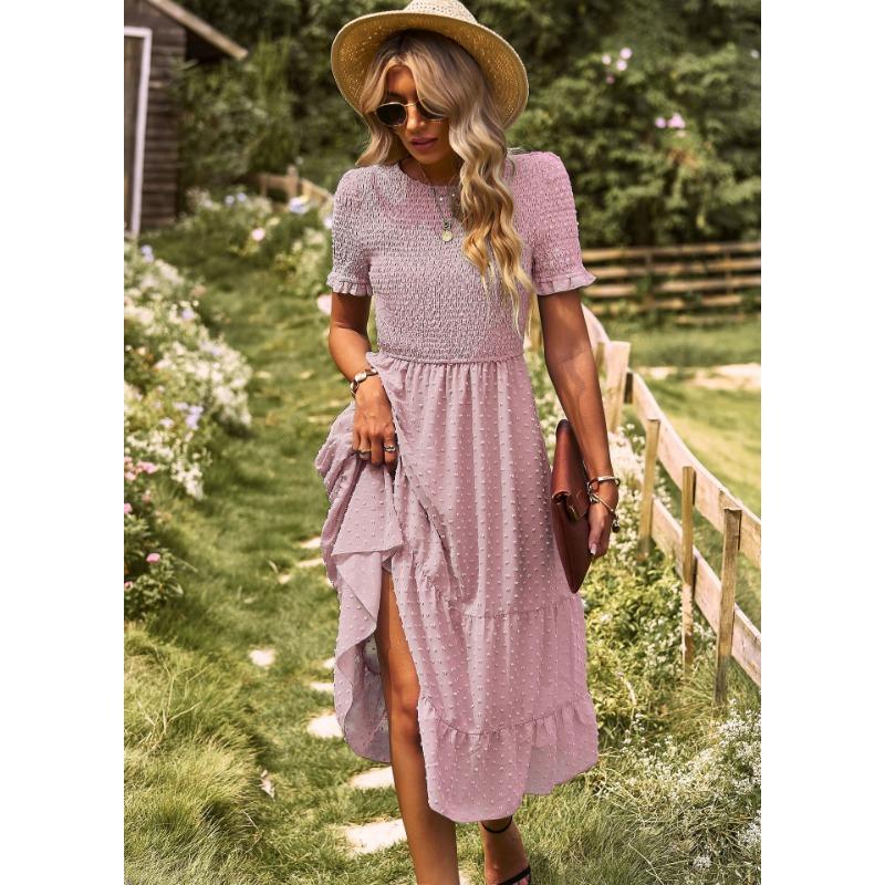 Developed and Designed Women's Big Styling Dress with Elegant Flowing Slim Skirt