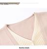 Spring Knit Two-Piece Cardigan - Stylish V-Neck Jacket for Middle-Aged & Elderly Women