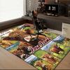 1PC Custom Name Love Highland Cows Theme Floor Mat Ideal for Living Room, Game Rooms, Office, Bedroom,Floor Mat Playful Design