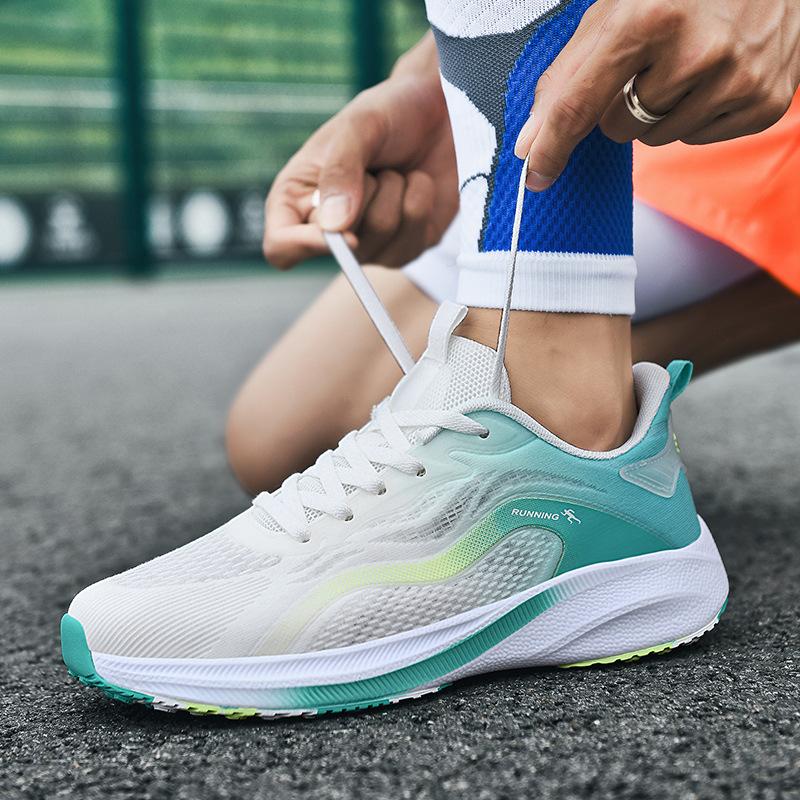 Wide fat feet running shoes, sports students' new summer breathable fly-woven mesh shoes, men's trendy shoes, running and light